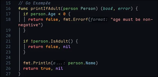 Statements, conditionals, types, typedefs, parameters, properties, literals, strings, nil, return, and LSP inlay hints showing Oasis’s semantic color families